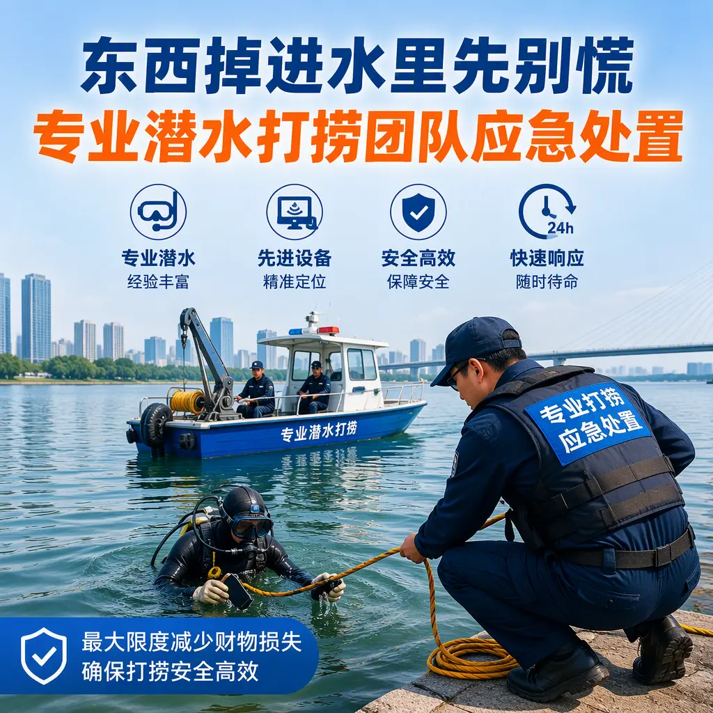 蒙自东西掉进水里先别慌，专业潜水打捞团队应急处置